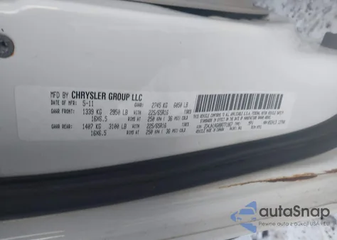 2011 Dodge Grand Caravan C/V из США, поврежденный, VIN 2D4JN1AG0BR771867